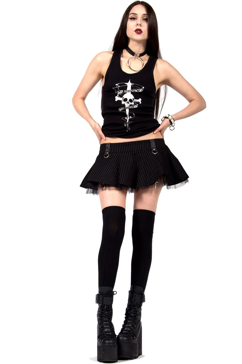 Vintage Gangster Prankster Micro Mini-Skirts-Lip Service