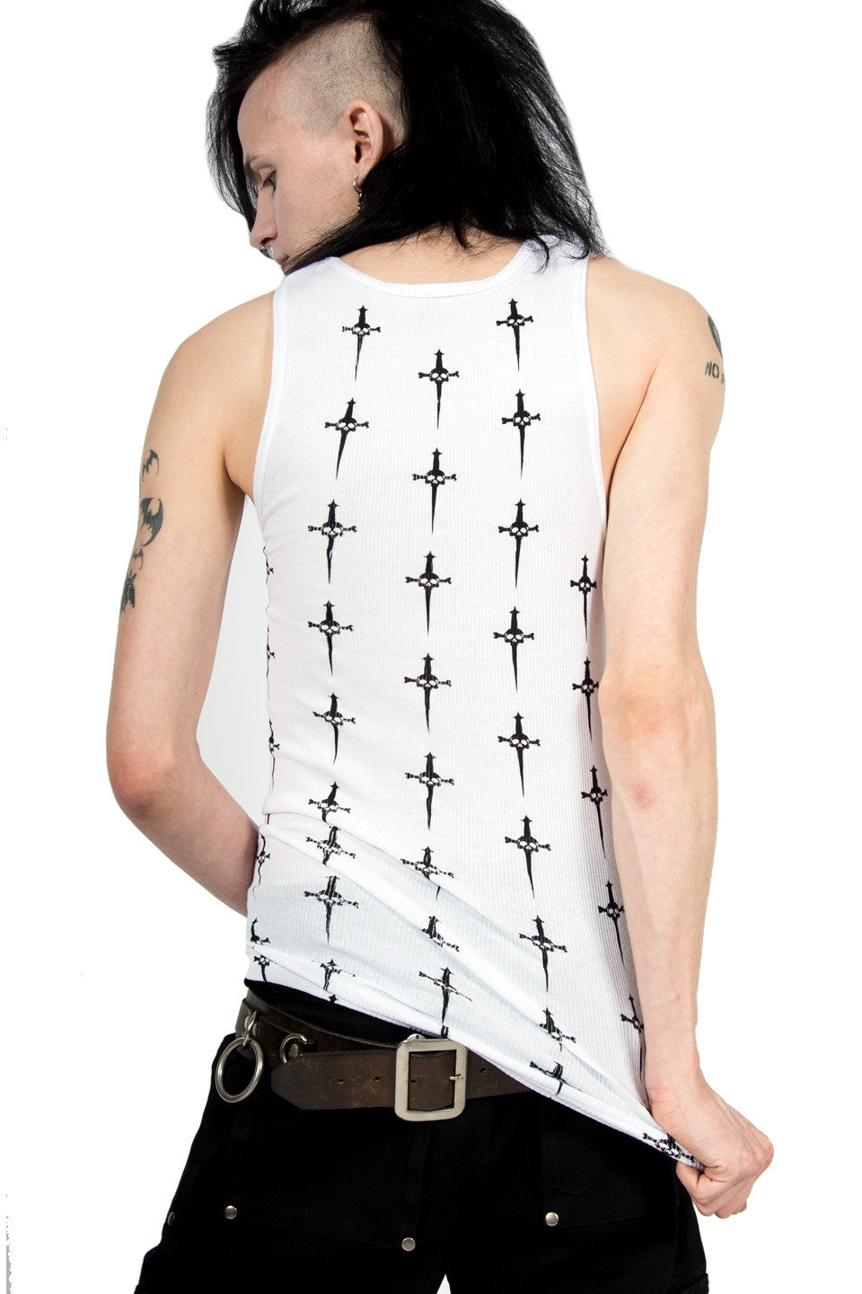 Dagger Repeat Tank-Tops-Lip Service