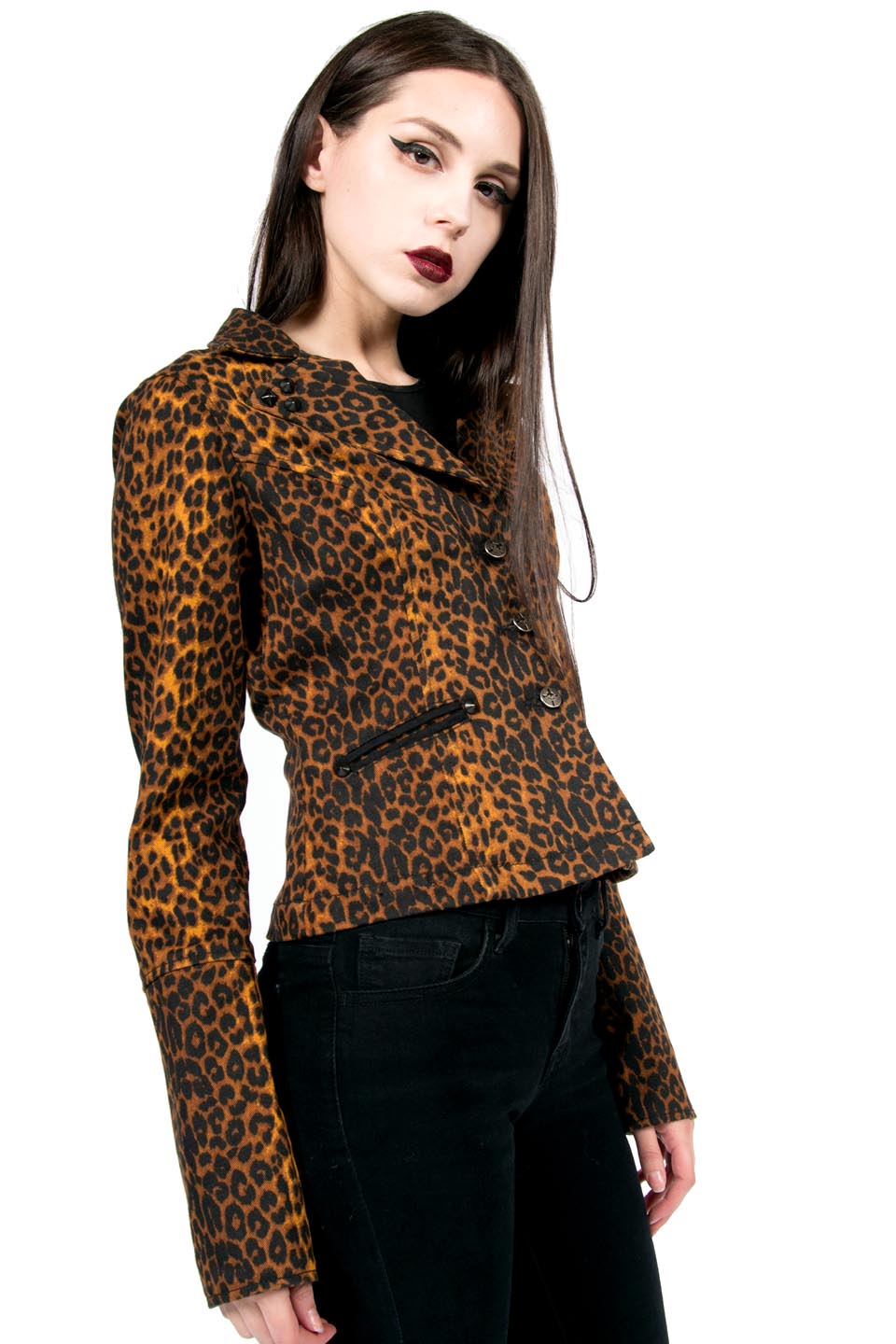 Vintage Leopard Me Blazer-Jacket-Lip Service