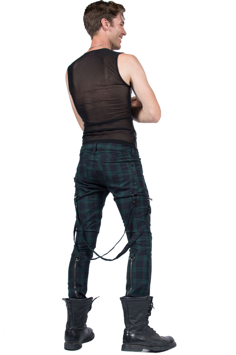 Vintage Zip Front Mesh Back Top-Tops-Lip Service