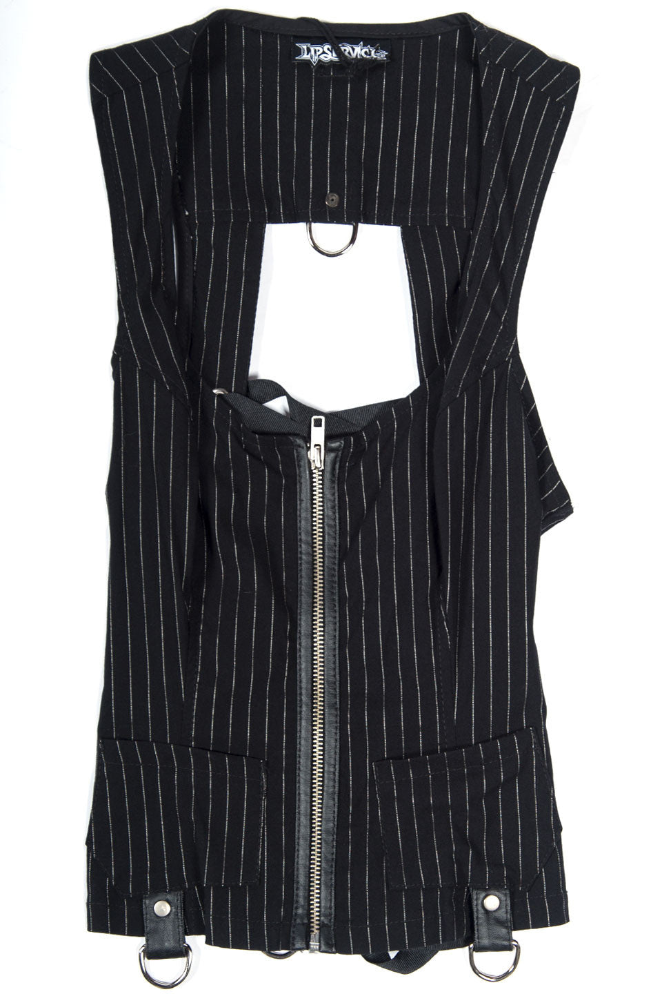 Vintage Gangster Lace Back Top-Tops-Lip Service