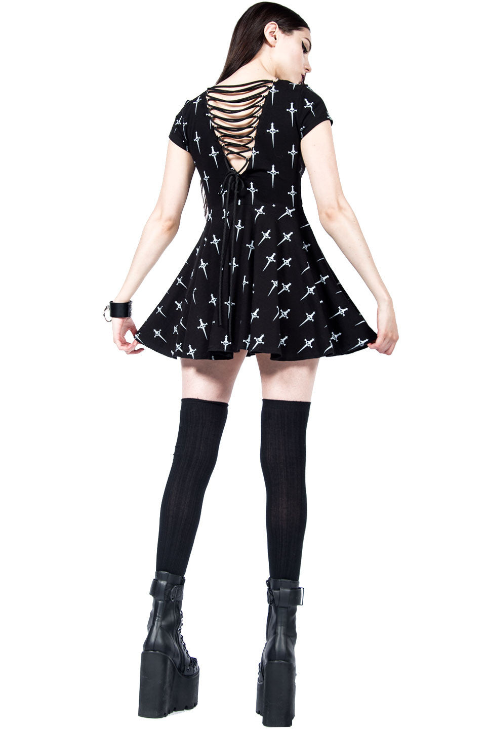 Vintage Dagger Doll Dress-Dresses-Lip Service