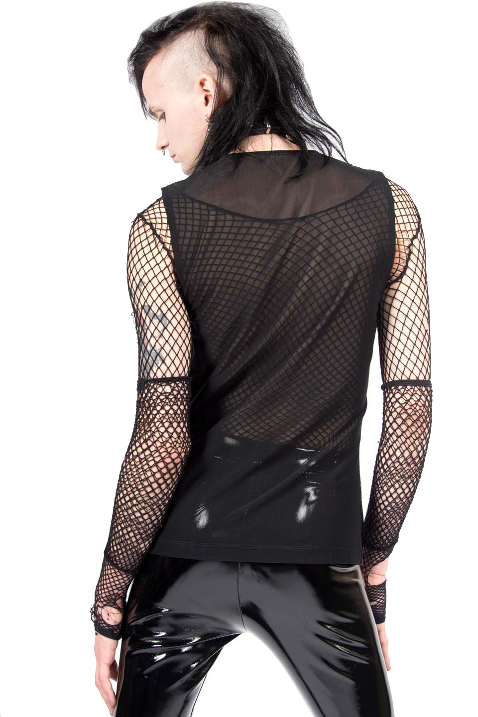 Vintage Zip Front PVC Top-Tops-Lip Service