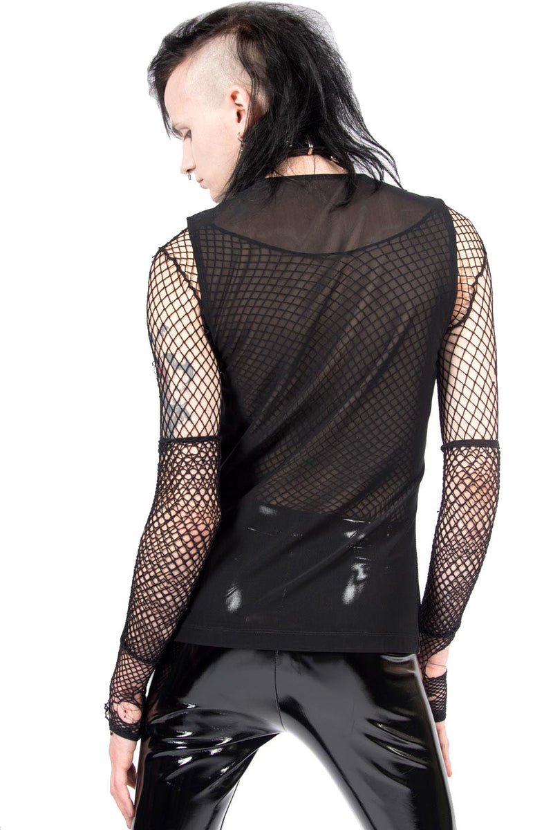 Vintage Zip Front PVC Top-Tops-Lip Service