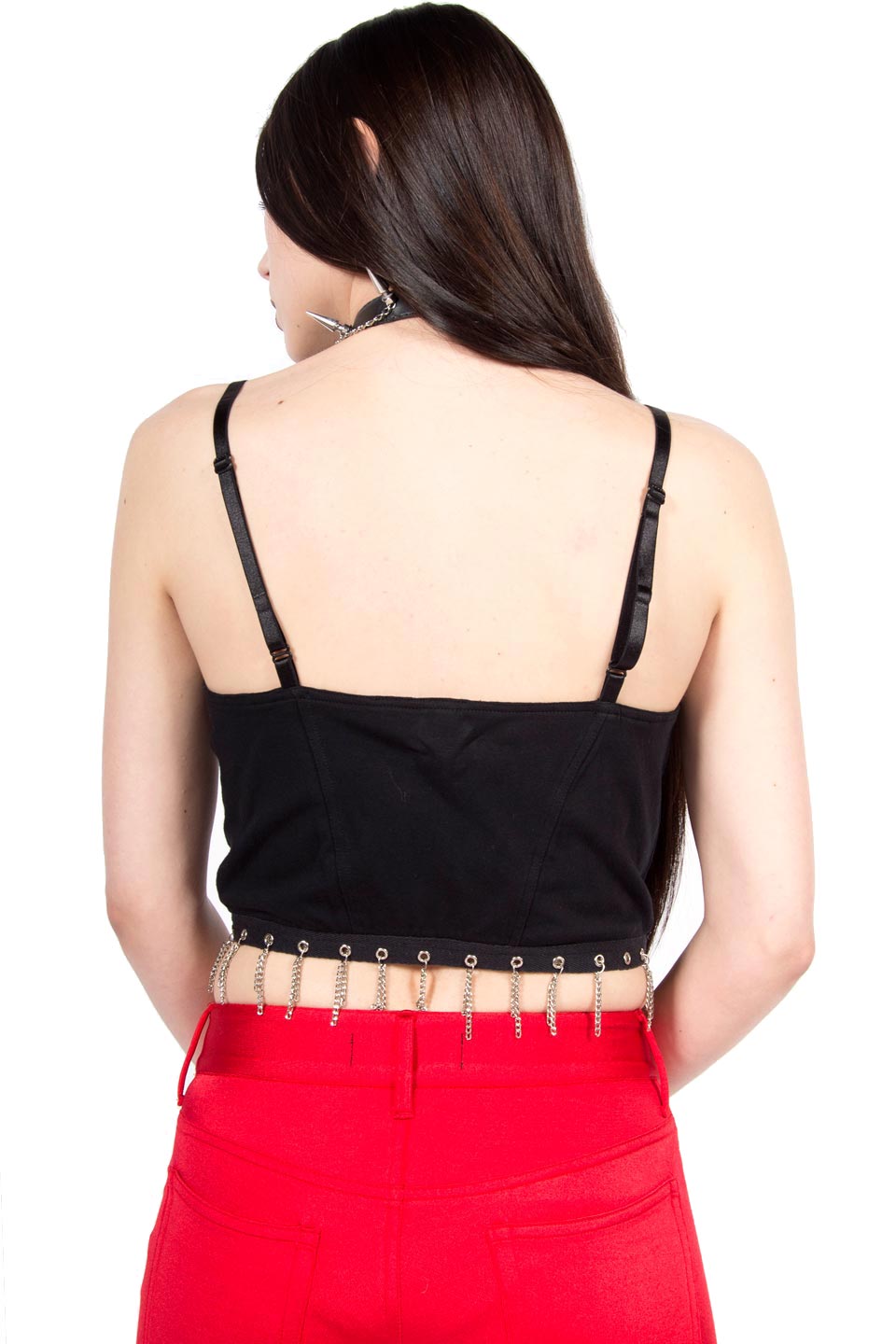 Vintage Chain Crop Top-Tops-Lip Service