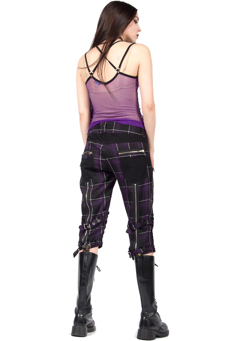 Vintage Purple Fishnet Tank Top-Tops-Lip Service