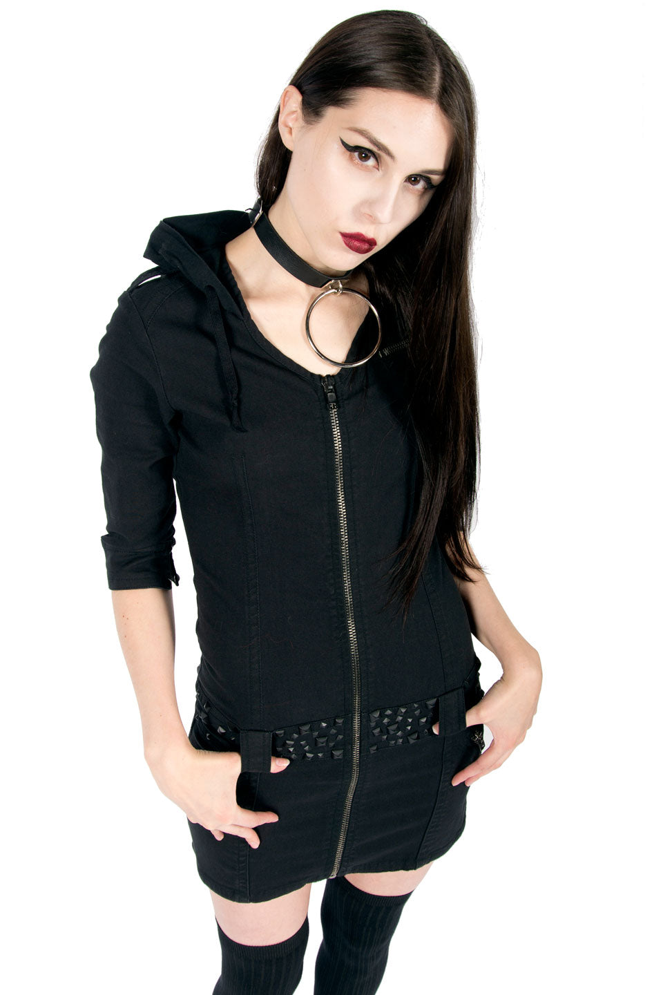 Vintage Metal Militia Dress-Dresses-Lip Service