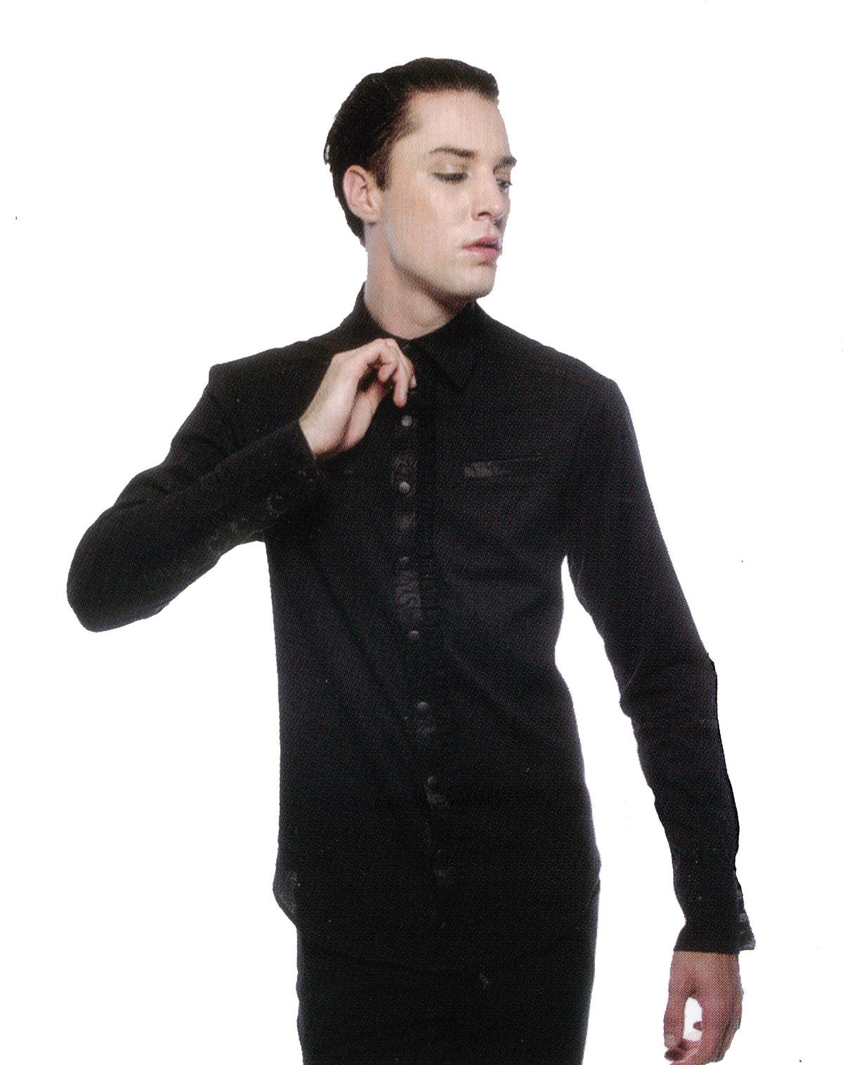 Mens Blacklist Dress Shirt-Tops-Lip Service