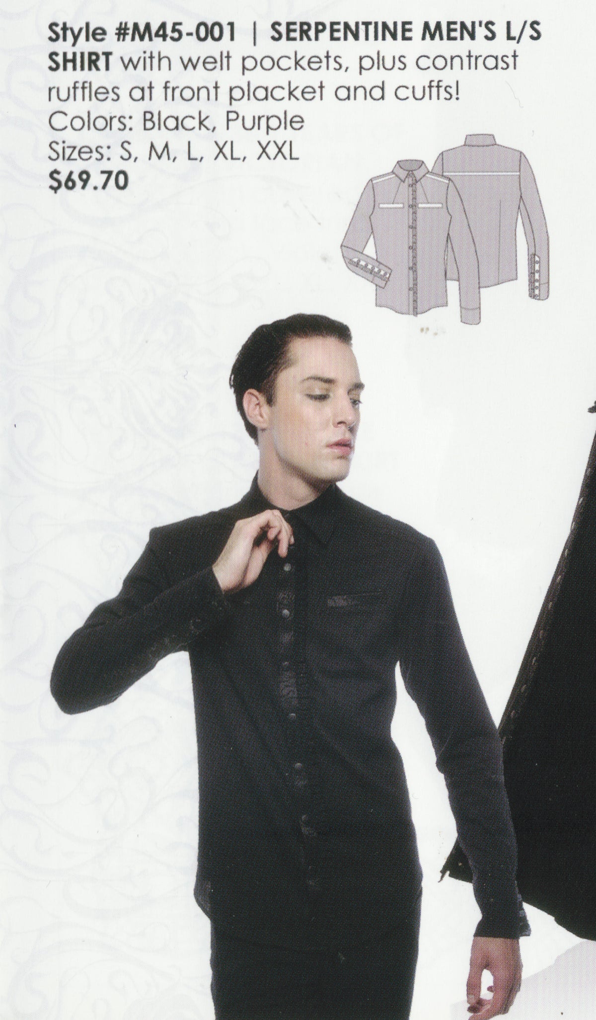 Mens Blacklist Dress Shirt-Tops-Lip Service