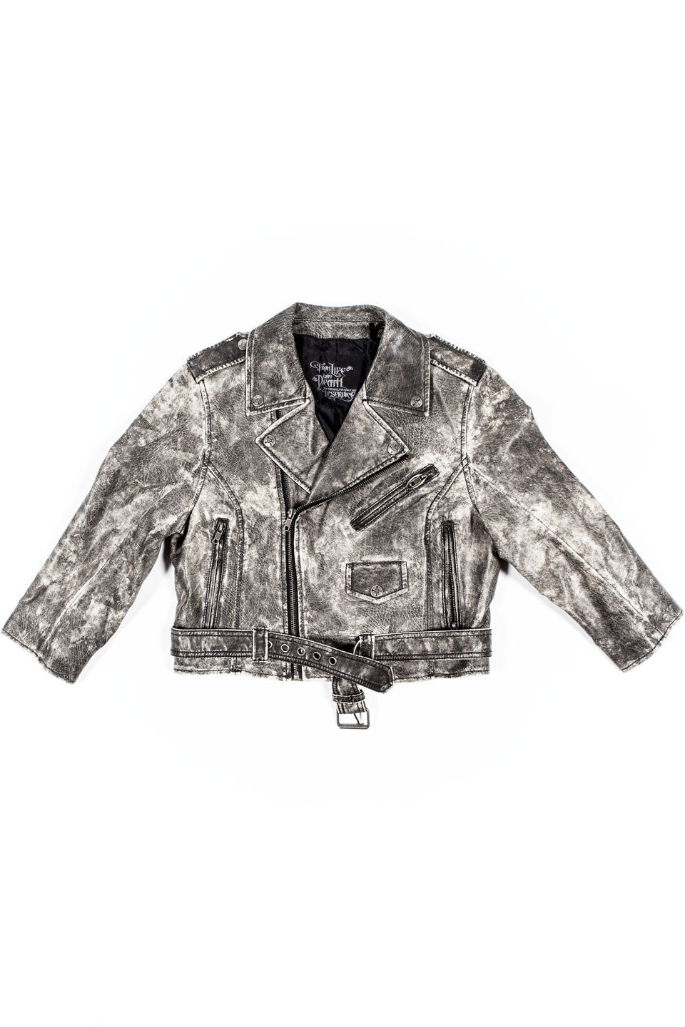 Vintage Washed Moto Jacket-Jacket-Lip Service