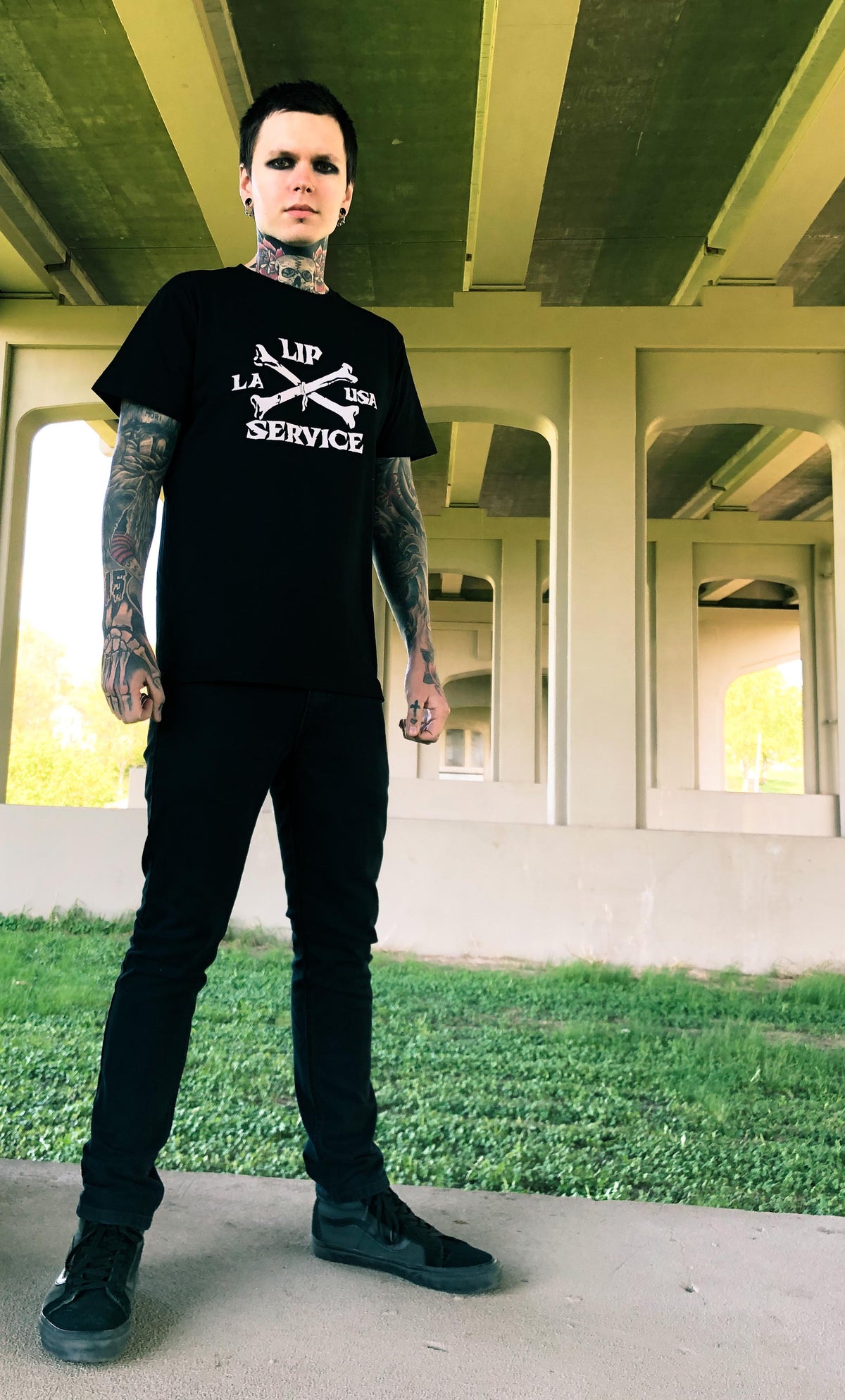Cross Bones T-shirt-Tops-Lip Service