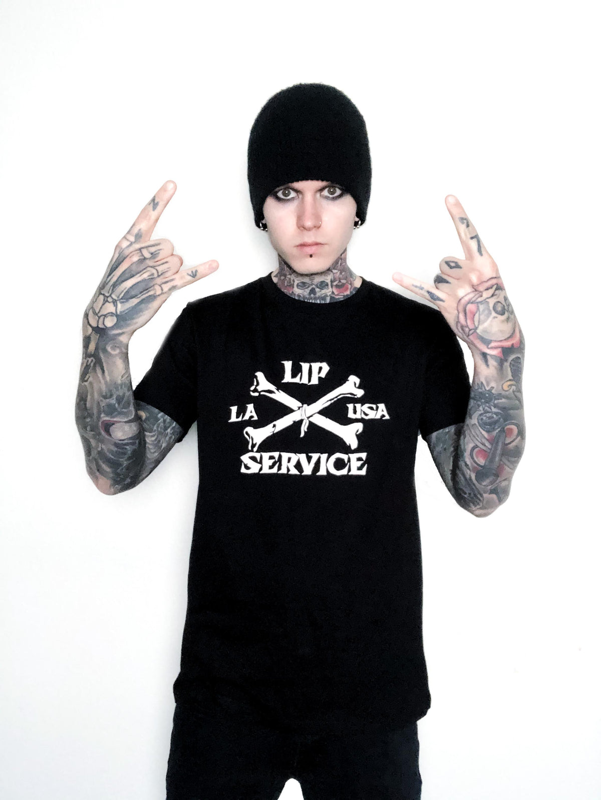 Cross Bones T-shirt-Tops-Lip Service
