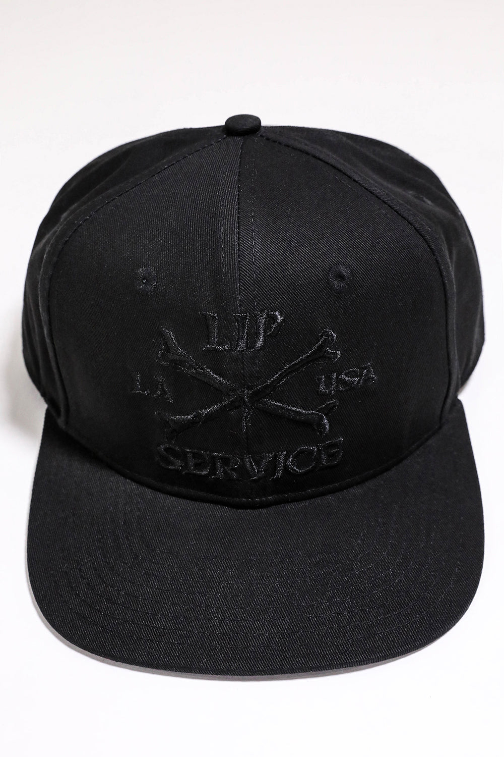 Cross Bones Snapback Baseball Hat B/B-Accessories-Lip Service