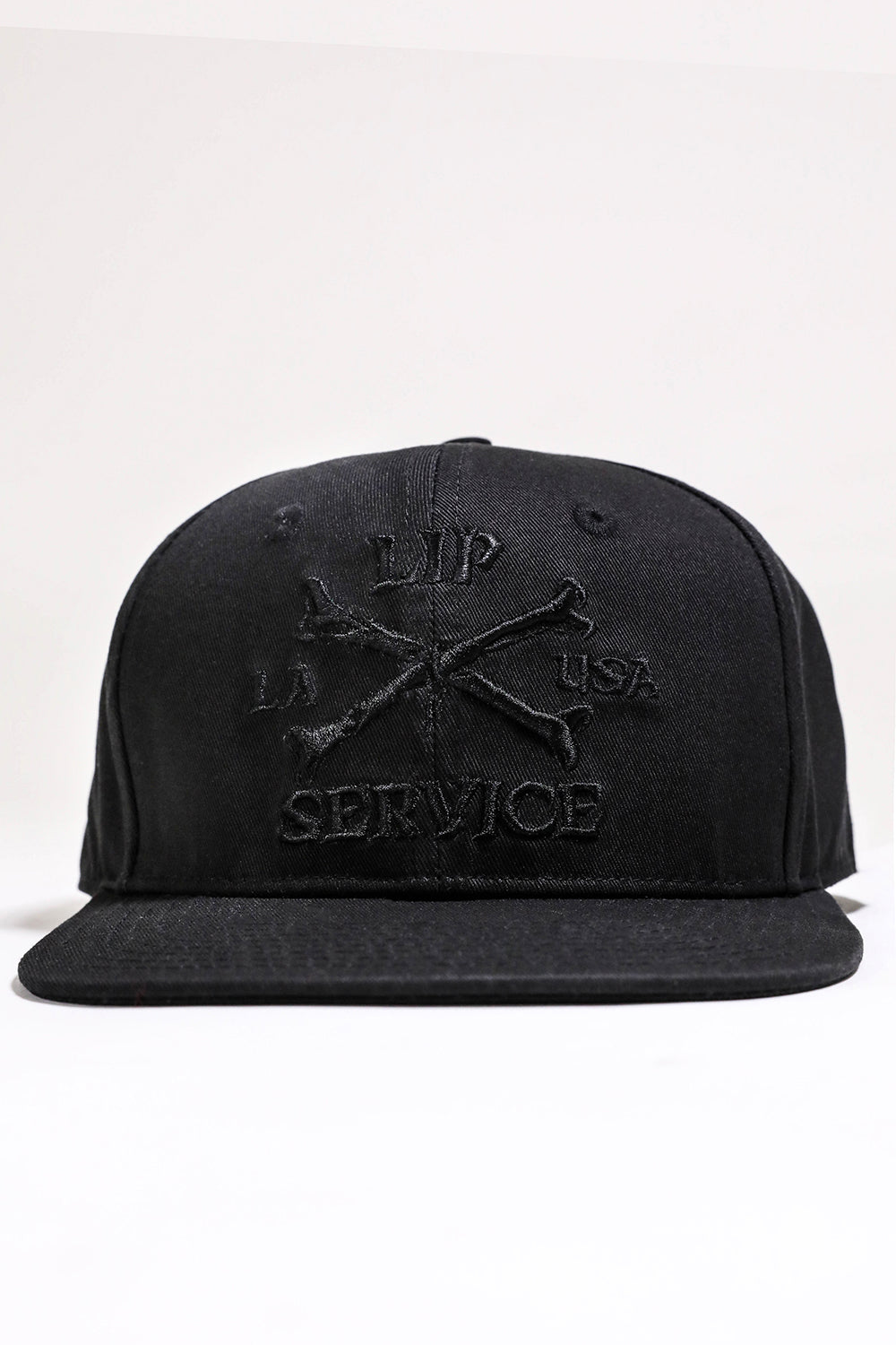 Cross Bones Snapback Baseball Hat B/B-Accessories-Lip Service