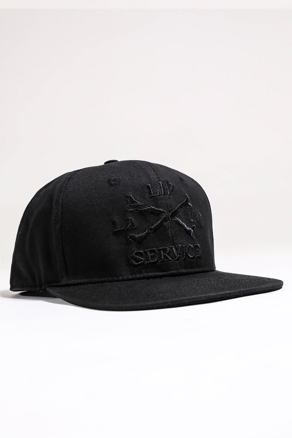 Cross Bones Snapback Baseball Hat B/B-Accessories-Lip Service