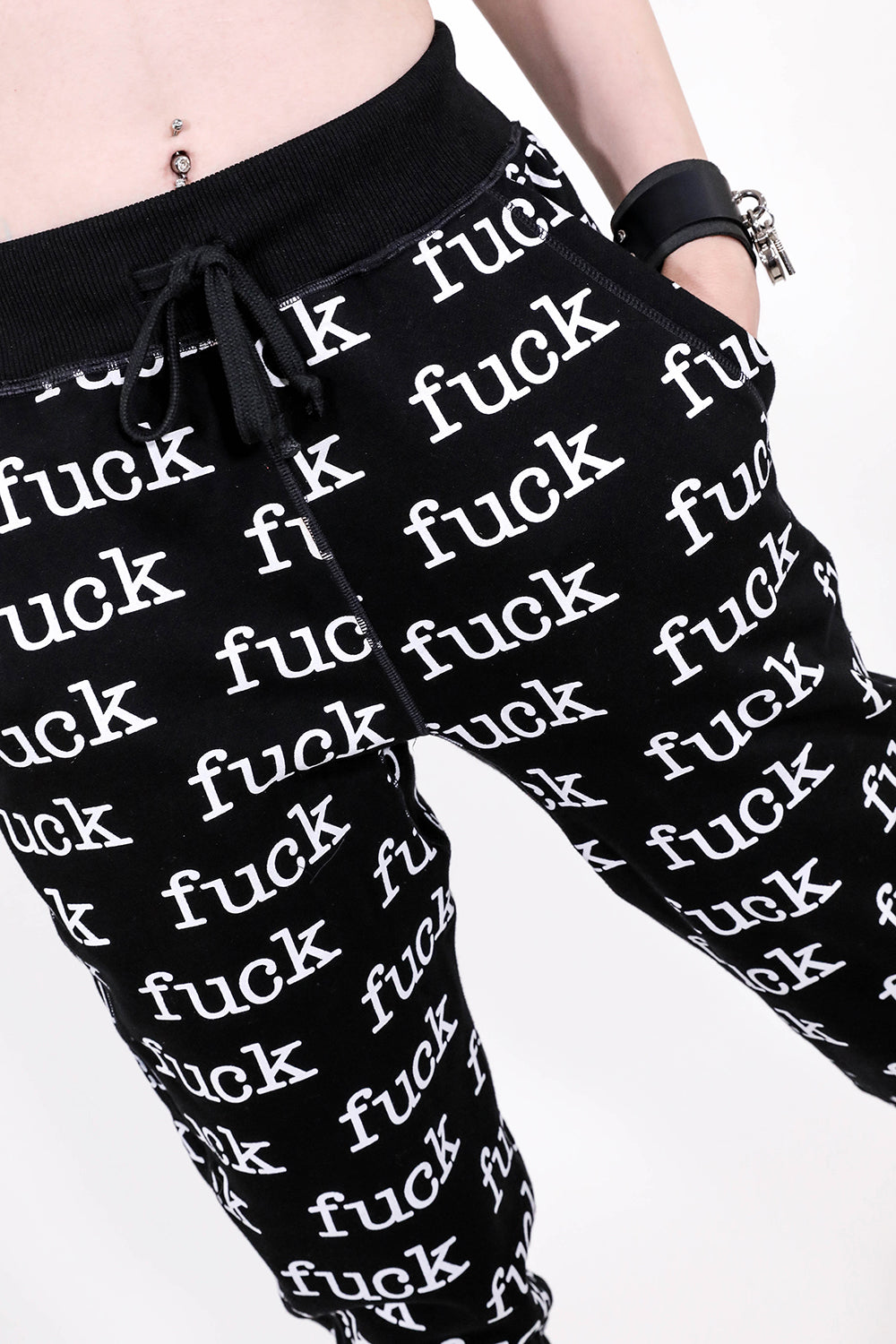 FUCK Sweatpants-Leggings-Lip Service