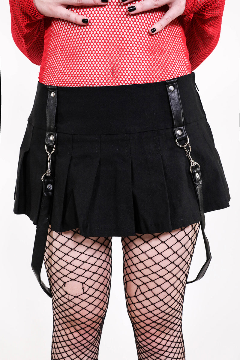 Gangsta Pranksta Mini Skirt-Skirts-Lip Service