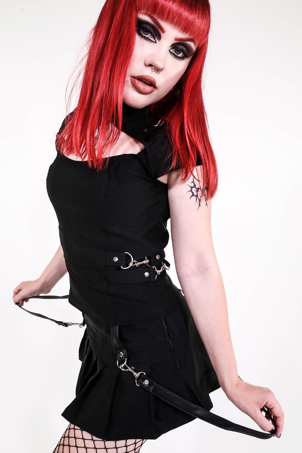 Gangsta Pranksta Mini Skirt-Skirts-Lip Service