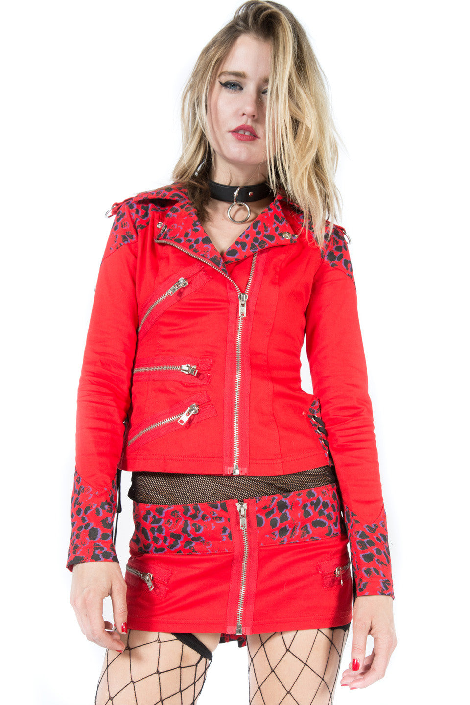 Vintage Leopard Moto Jacket-Jacket-Lip Service