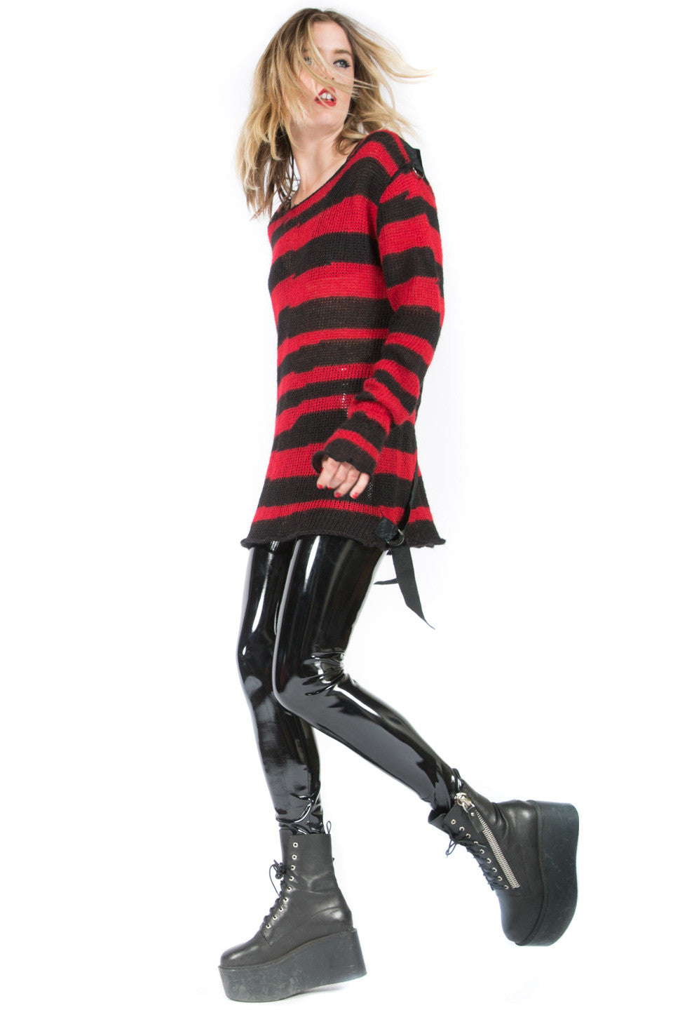 Vintage Nevermind the Mohair Striped Sweater-Tops-Lip Service