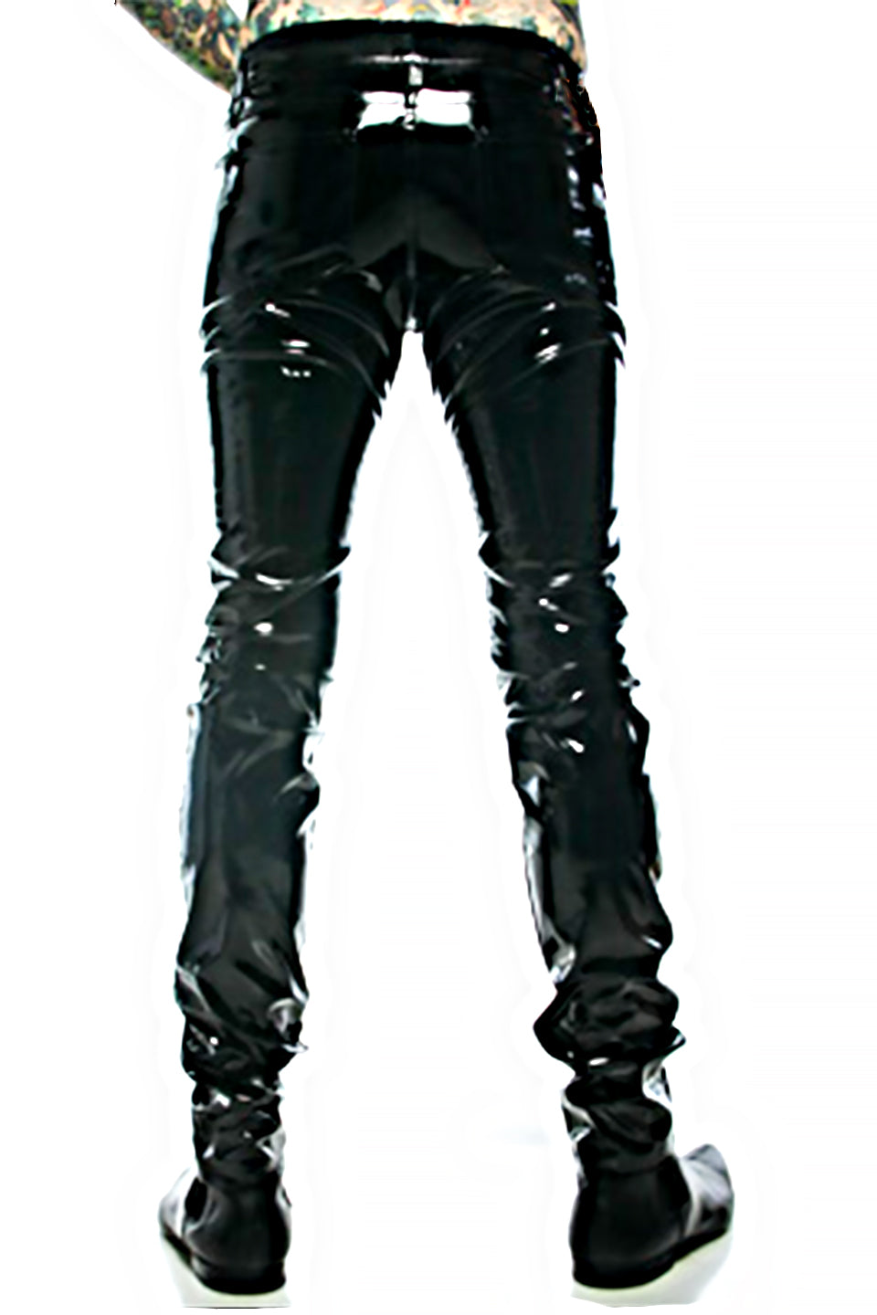Skinny PVC Vinyl Stretch Jeans-Bottoms-Lip Service
