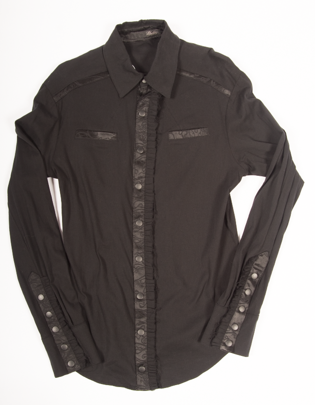 Mens Blacklist Dress Shirt-Tops-Lip Service
