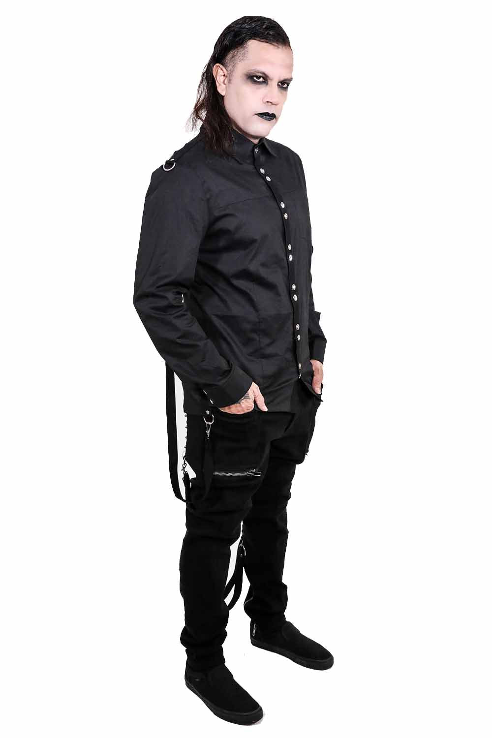 Rivet Head Work Shirt-Tops-Lip Service