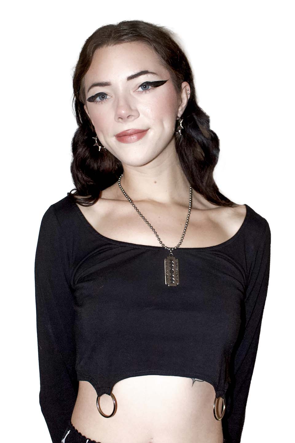 Lip Service Razor Blade Necklace