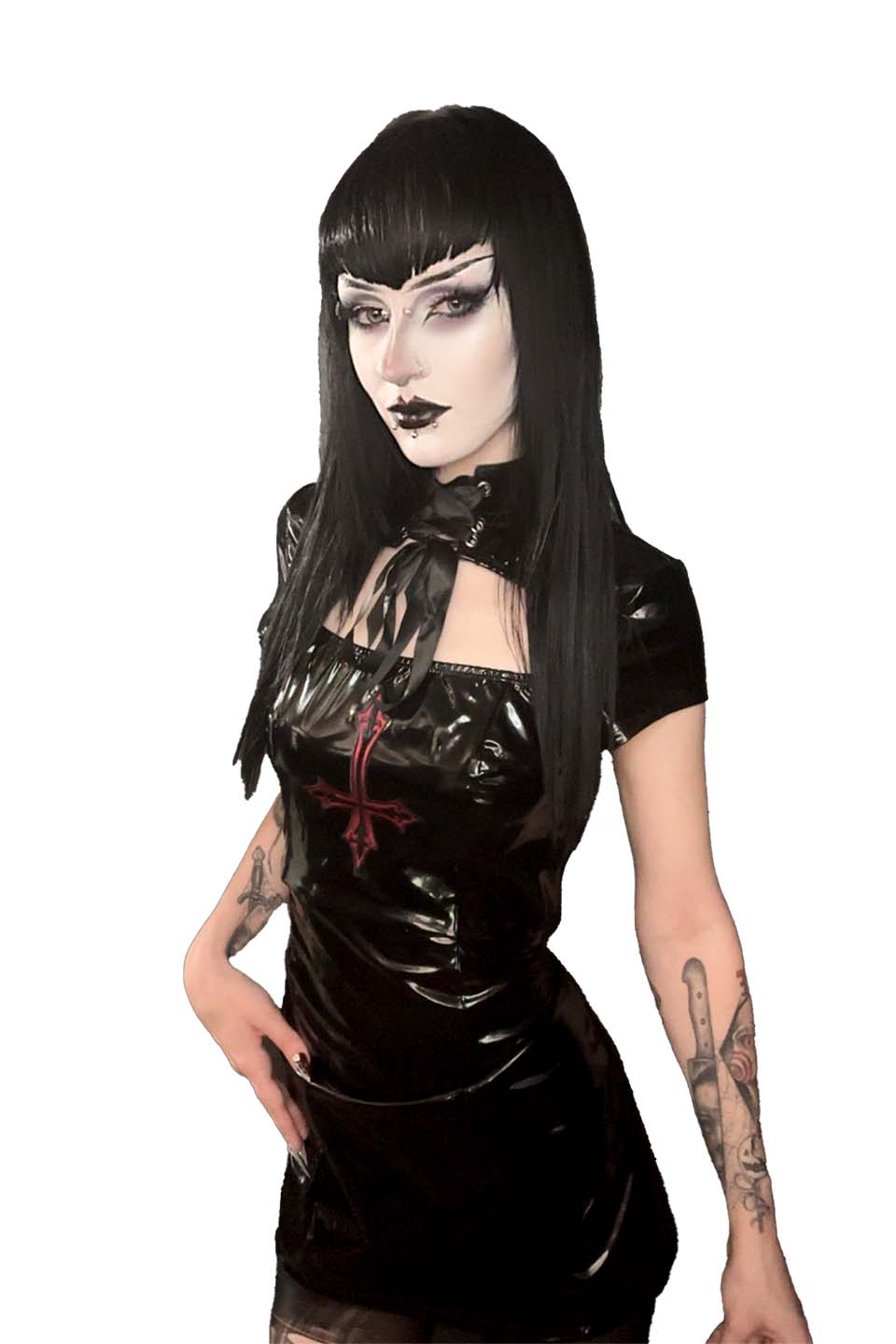 Unholy Prayer Cross Dress-Dresses-Lip Service