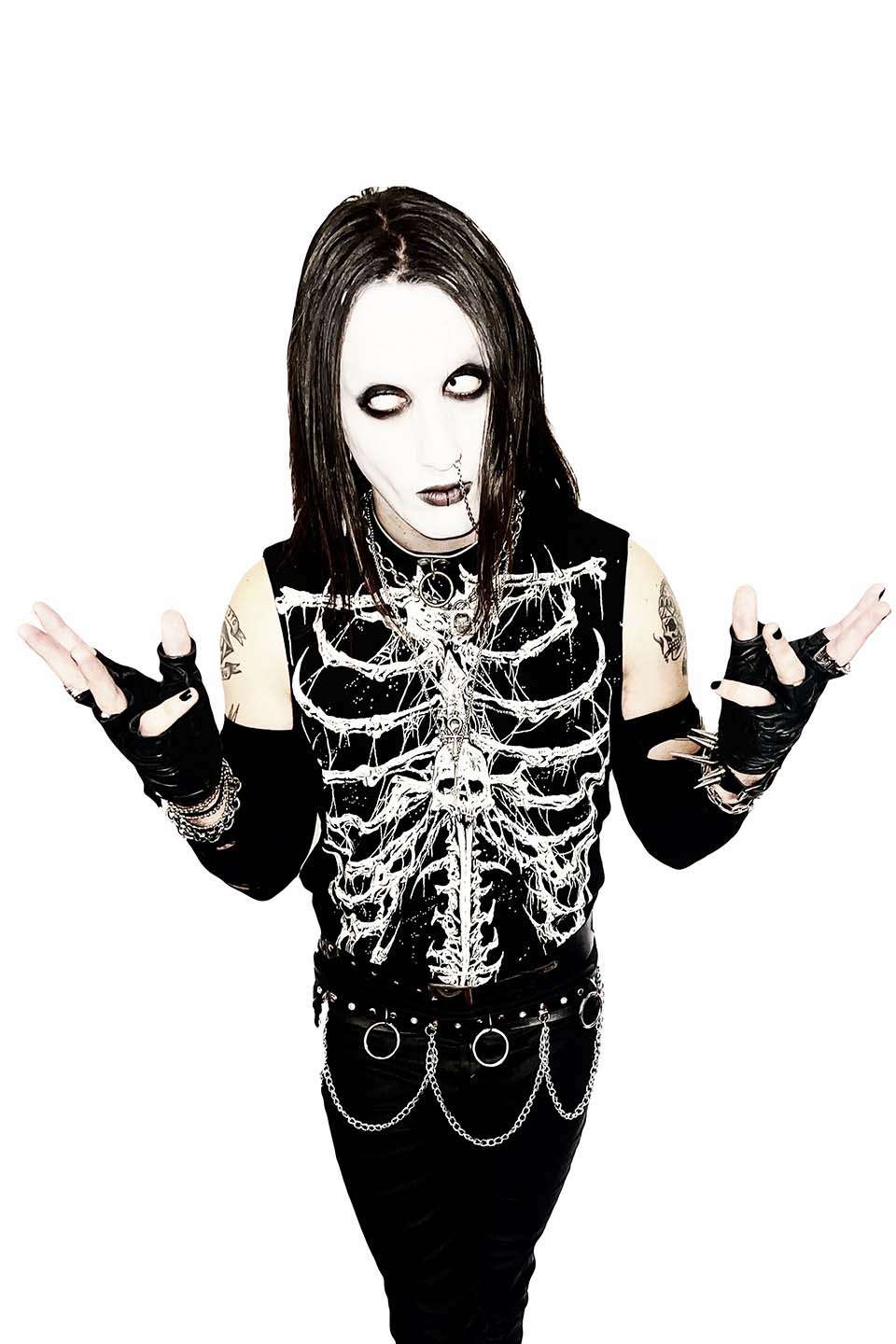 Lip Service Dead Inside Rib Cage Sleeveless T-shirt-Tops-Lip Service