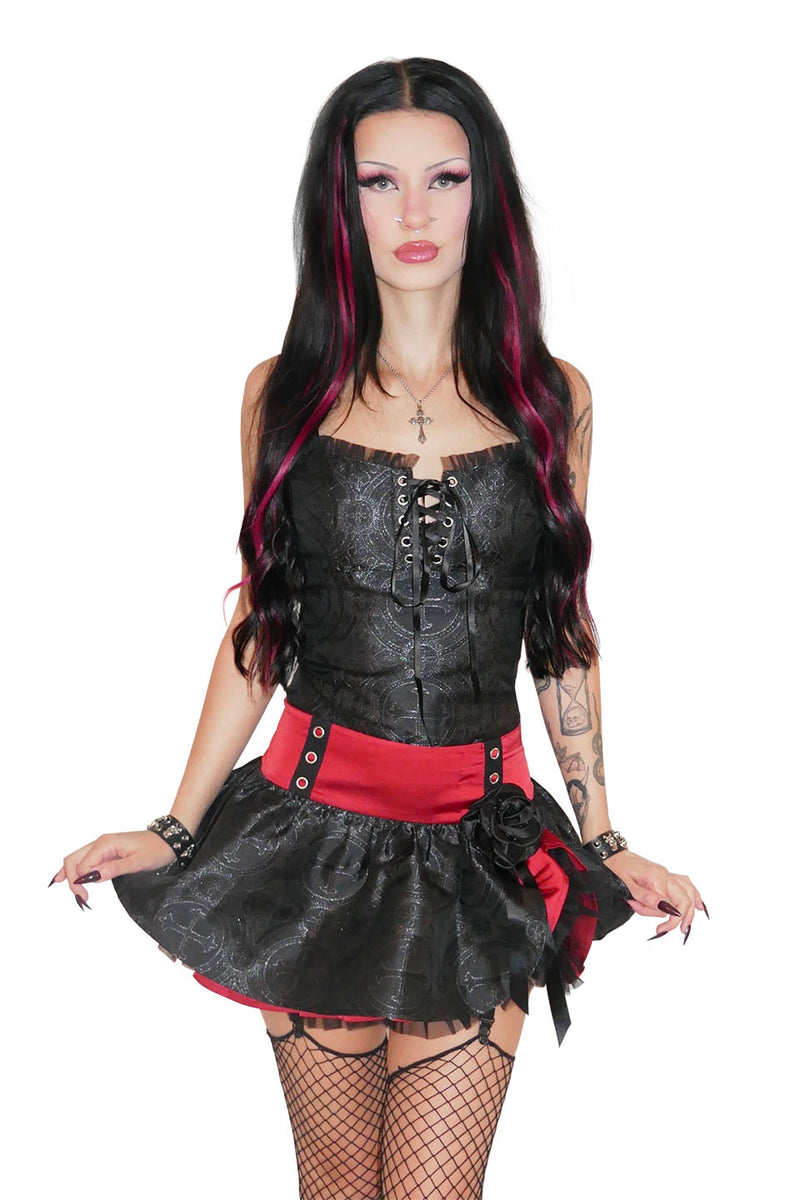 Lip Service X iGirl Brocade Helena Skirt-Skirt-Lip Service