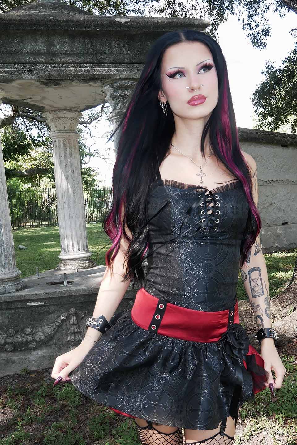Lip Service X iGirl Brocade Helena Skirt-Skirt-Lip Service