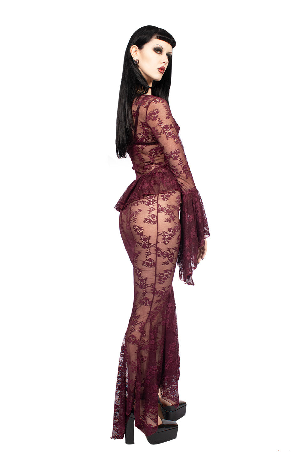 The Duchess of Burgundy Lace Maxi Skirt-Skirts-Lip Service