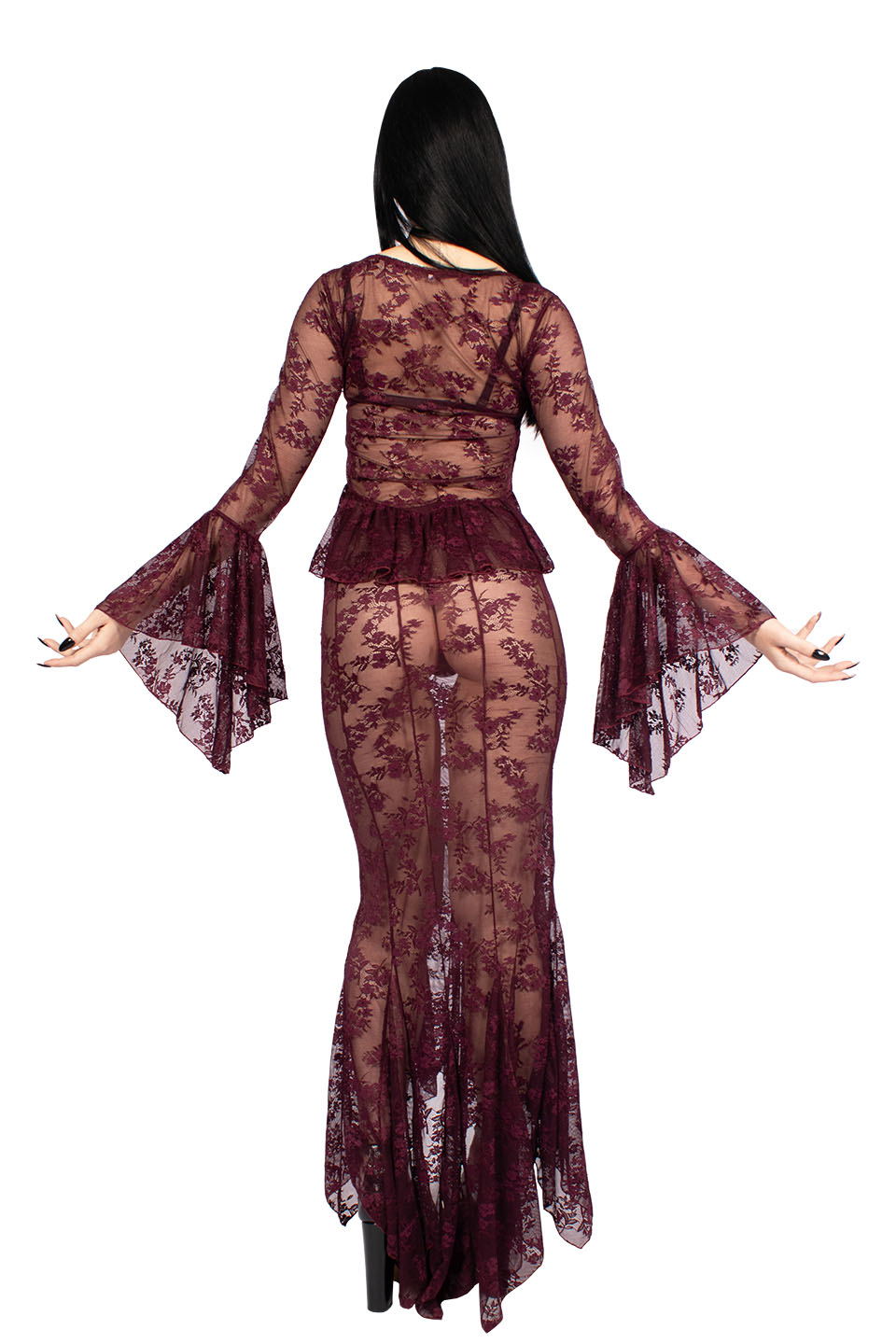 The Duchess of Burgundy Lace Maxi Skirt-Skirts-Lip Service