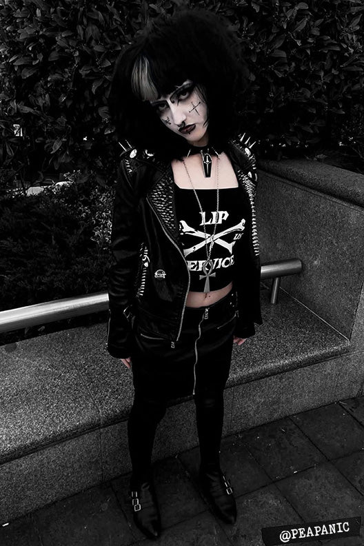 Cross Bones Cami Tank-Tops-Lip Service