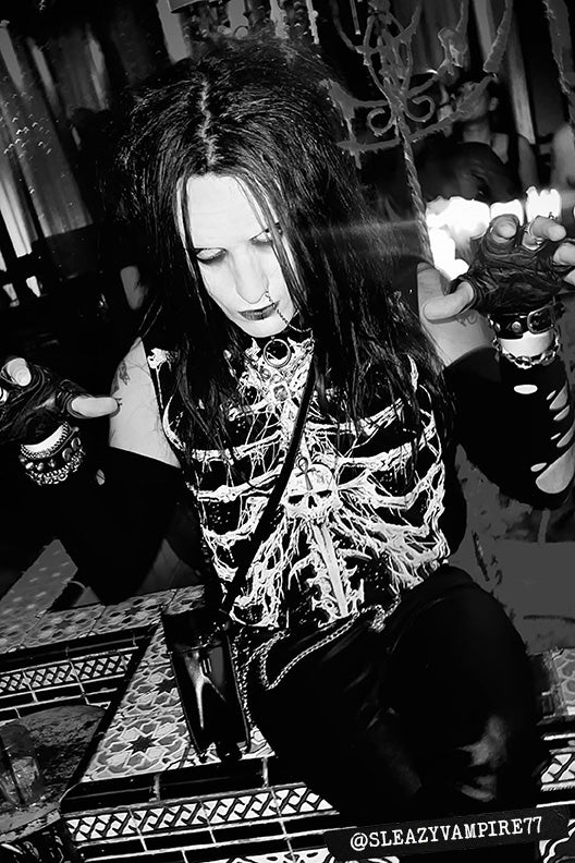 Dead Inside Rib Cage Sleeveless T-shirt-Tops-Lip Service