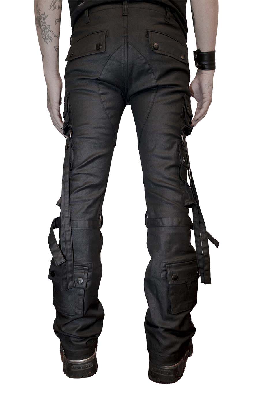 Future Division Wasted Waxed Unisex Cargo Jeans-Bottoms-Lip Service