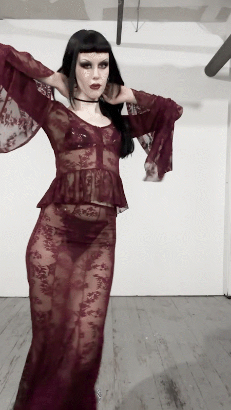 The Duchess of Burgundy Lace Maxi Skirt-Skirts-Lip Service