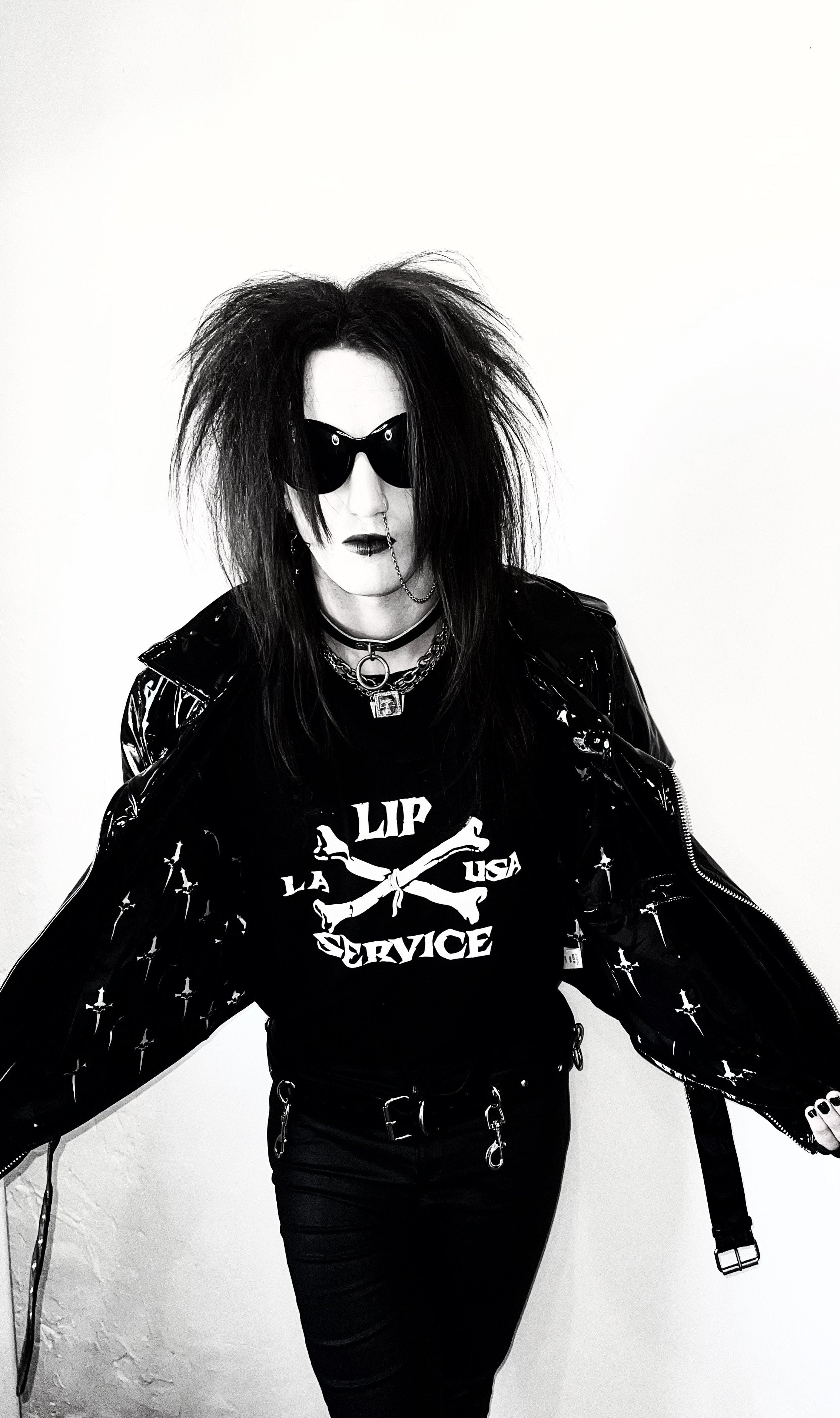 Classic Vinyl Moto Jacket-Jacket-Lip Service