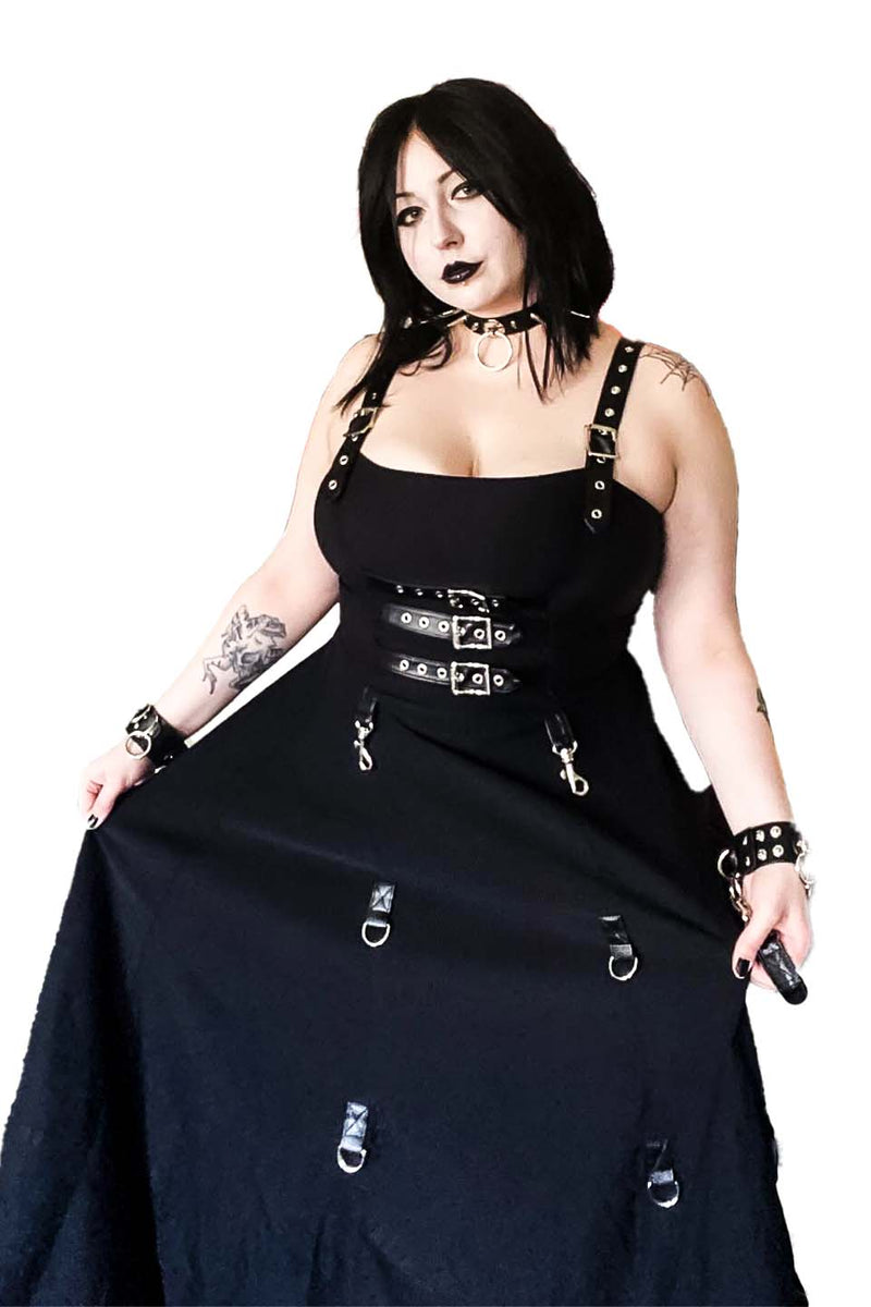 BLACK INDUSTRY BALL GOWN-Dresses-Lip Service