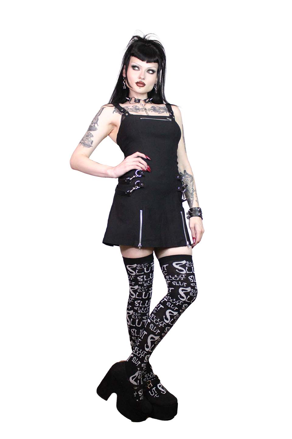 Gangsta Pranksta Annette Dress-Dresses-Lip Service