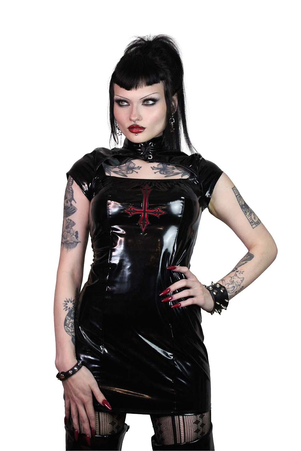 Unholy Prayer Cross Dress-Dresses-Lip Service