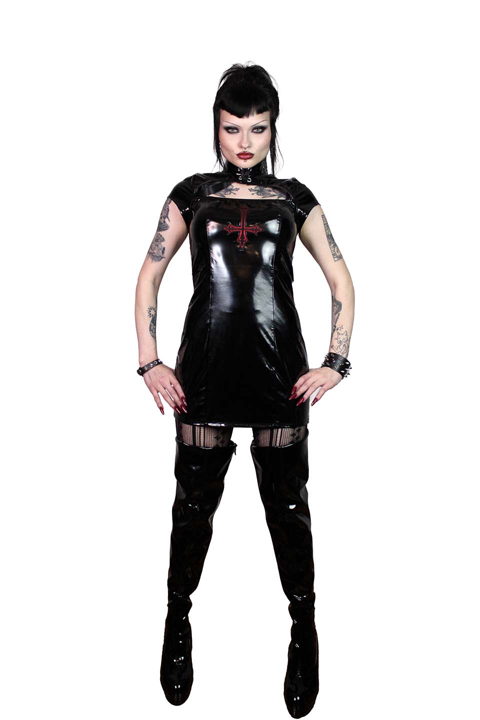 Unholy Prayer Cross Dress-Dresses-Lip Service