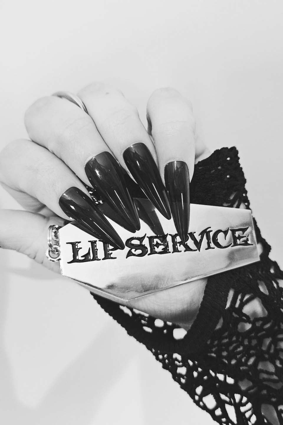 Lip Service Coffin Dagger Enamel Keychain-Accessories-Lip Service