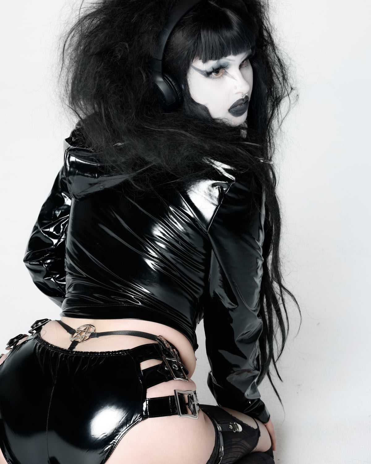 Lip Service x iGirl Hearse PVC Zipper Hoodie-tops-Lip Service