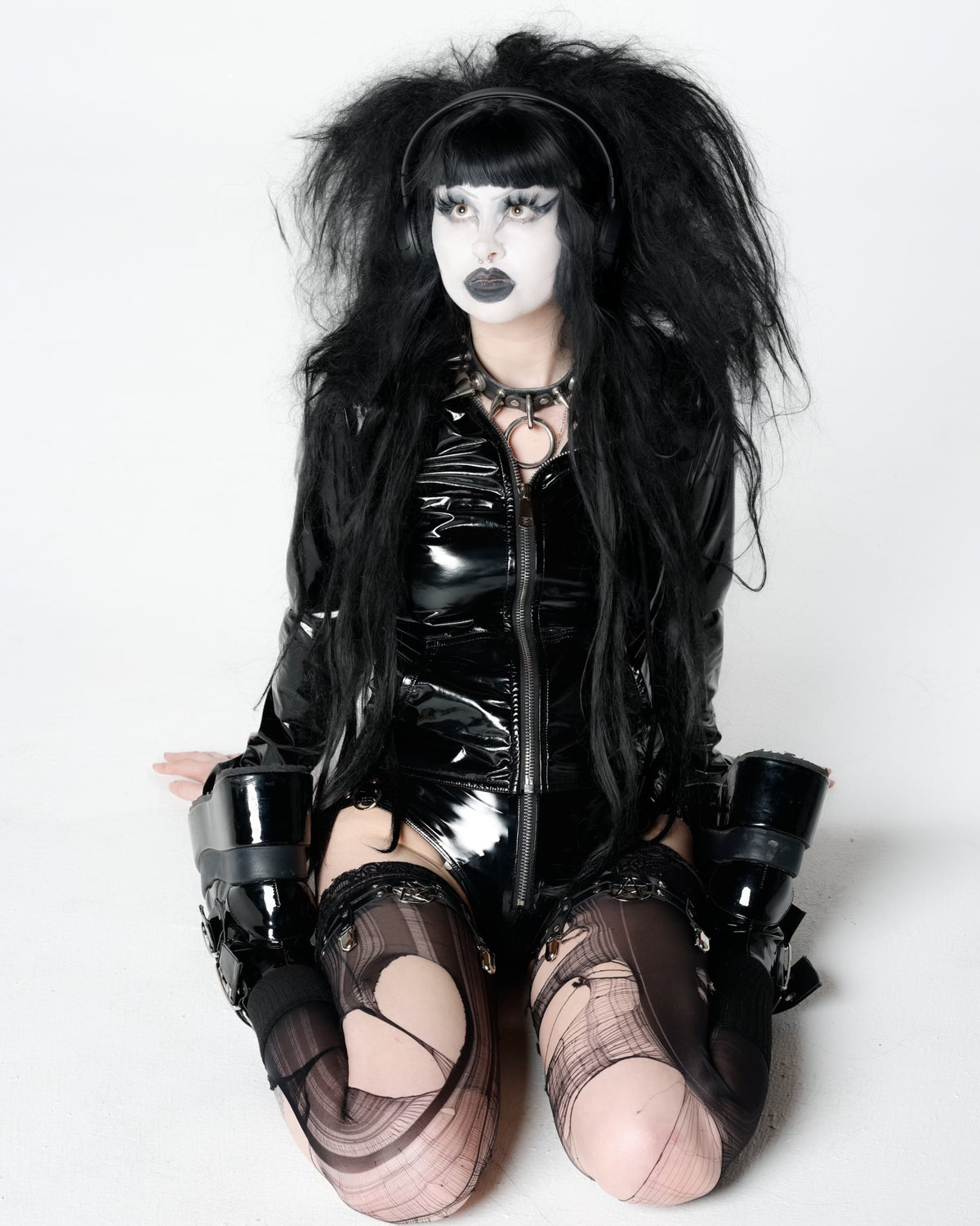 Lip Service x iGirl Hearse PVC Zipper Hoodie-tops-Lip Service