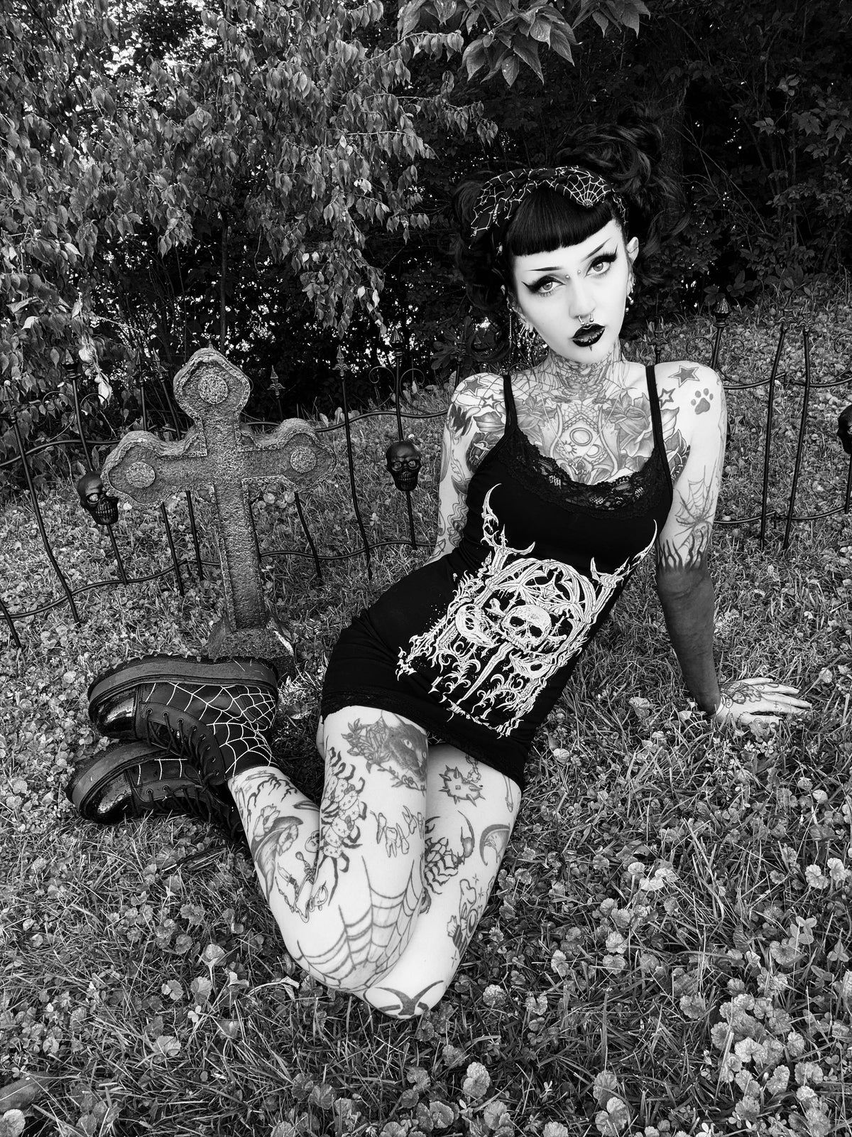 Lip Service X Riddick Cathedral Print Mini Dress