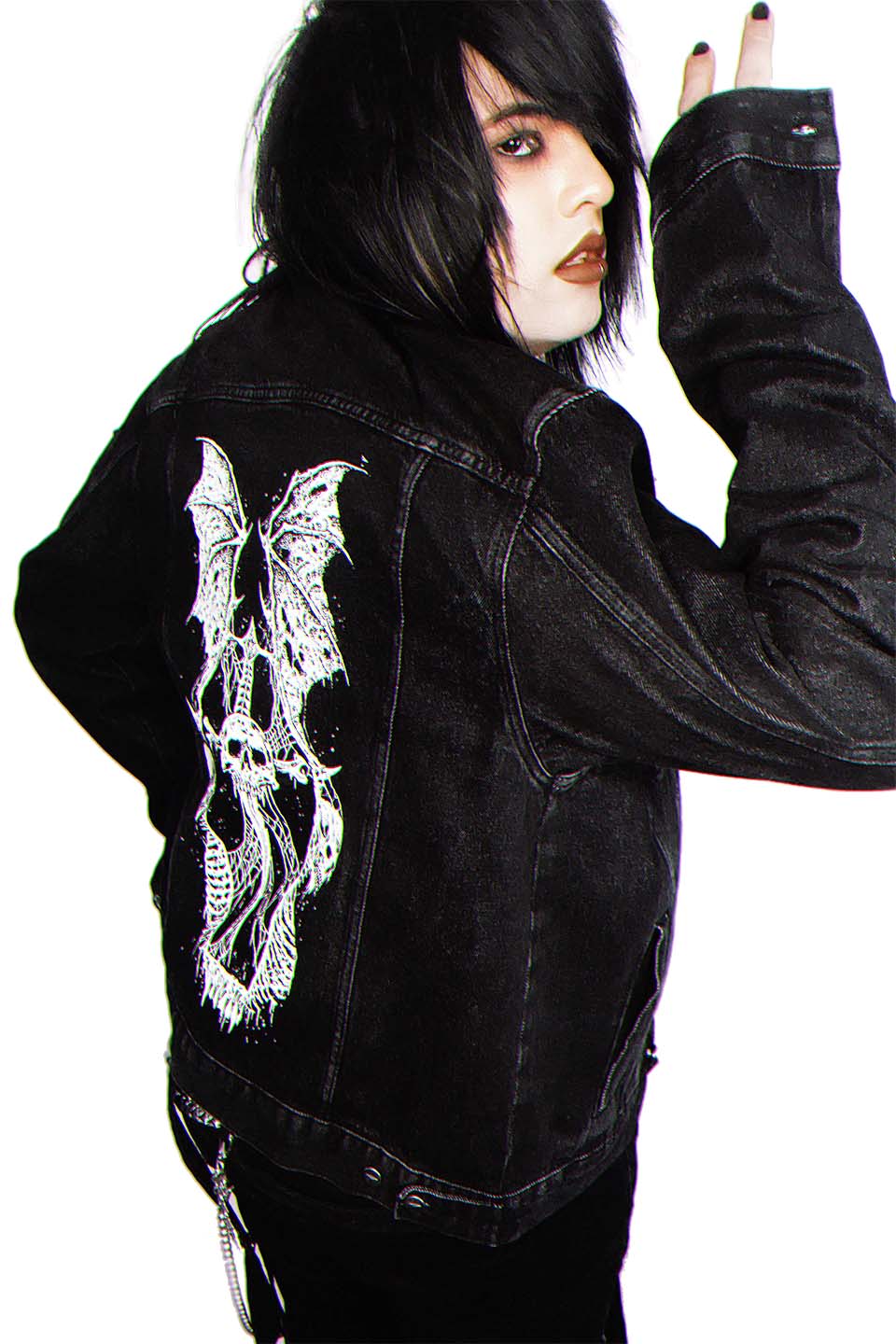 Lip Service X Riddick Vintage Wash HESHER Trucker Jacket-Tops-Lip Service