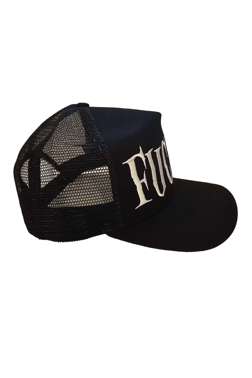 Fucker Trucker Black Snapback Hat-Accessories-Lip Service