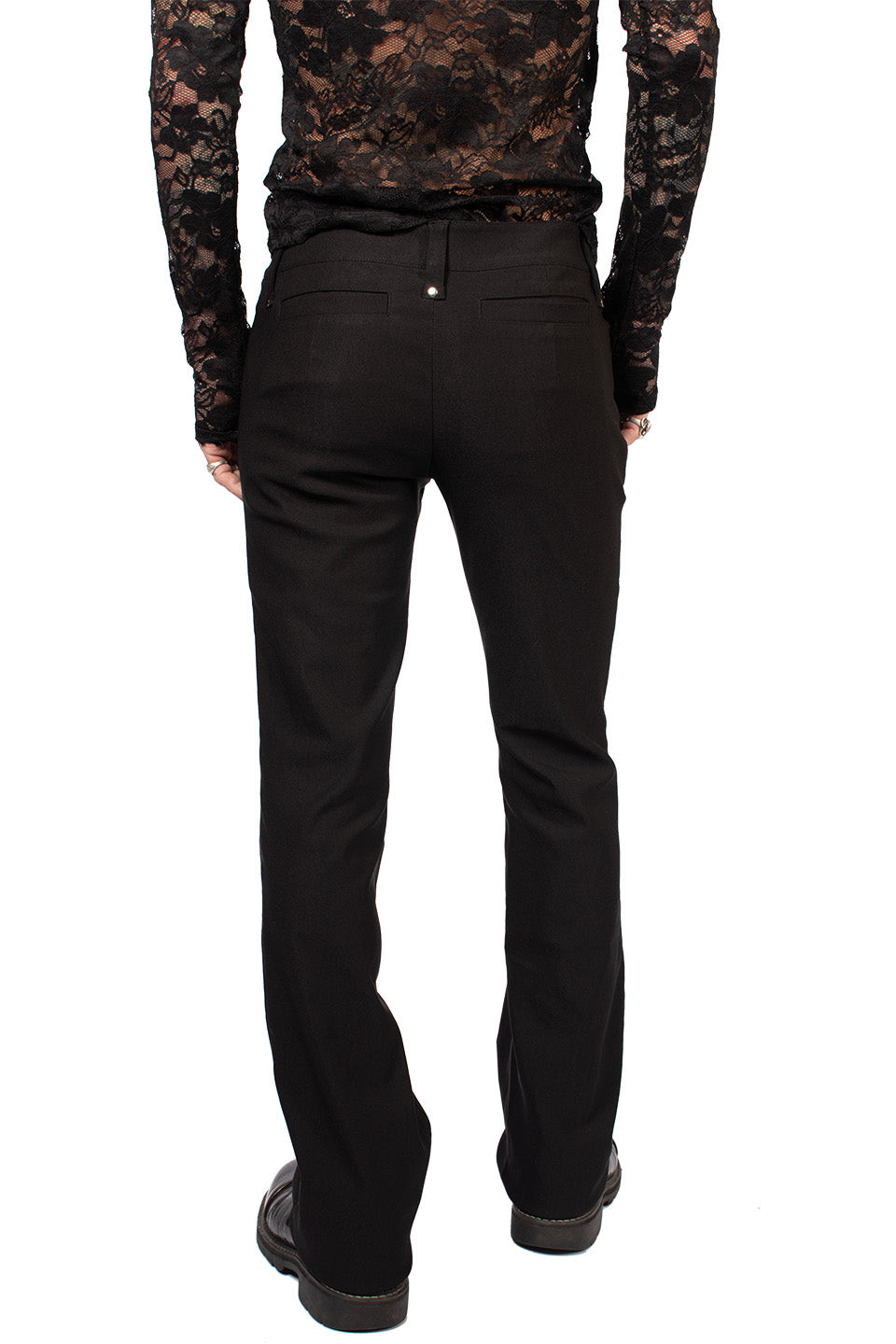 Men's Solid Black Gangsta Pranksta Pants - Stitch-PANTS-Lip Service